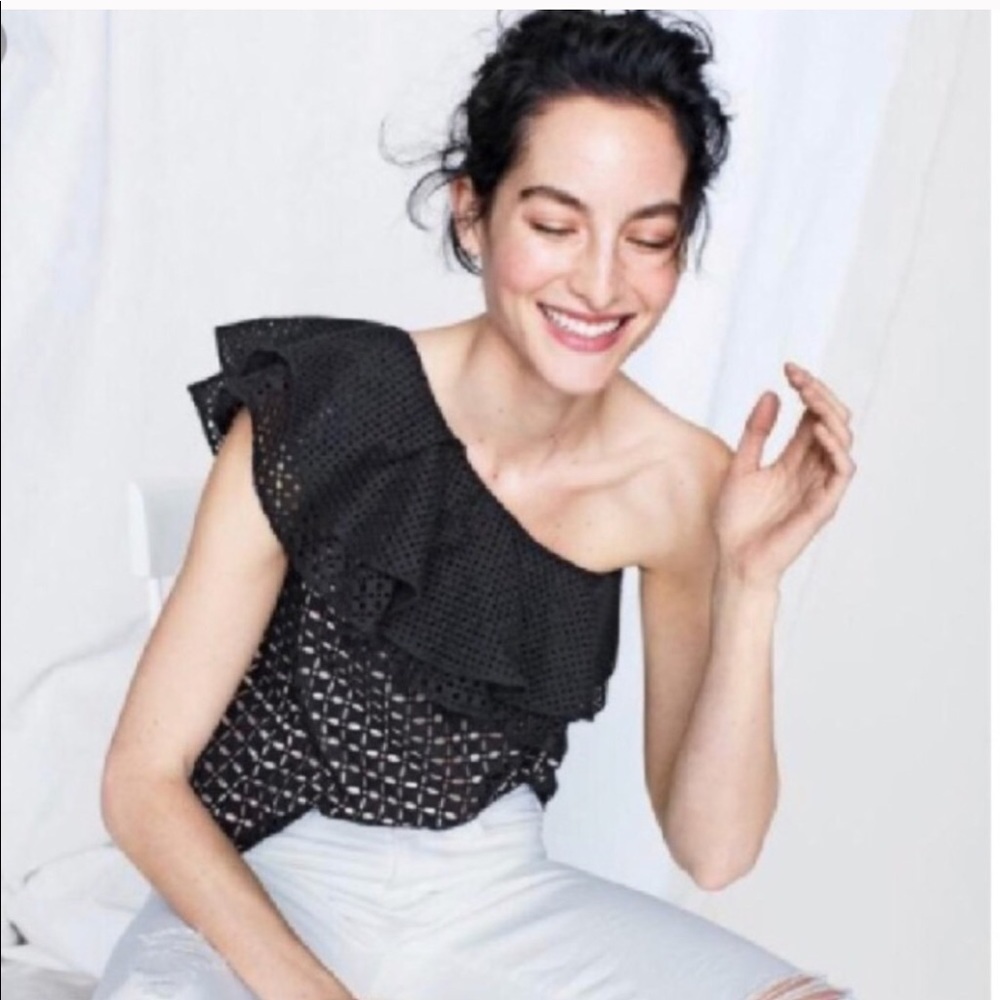 JCrew One Shoulder Top